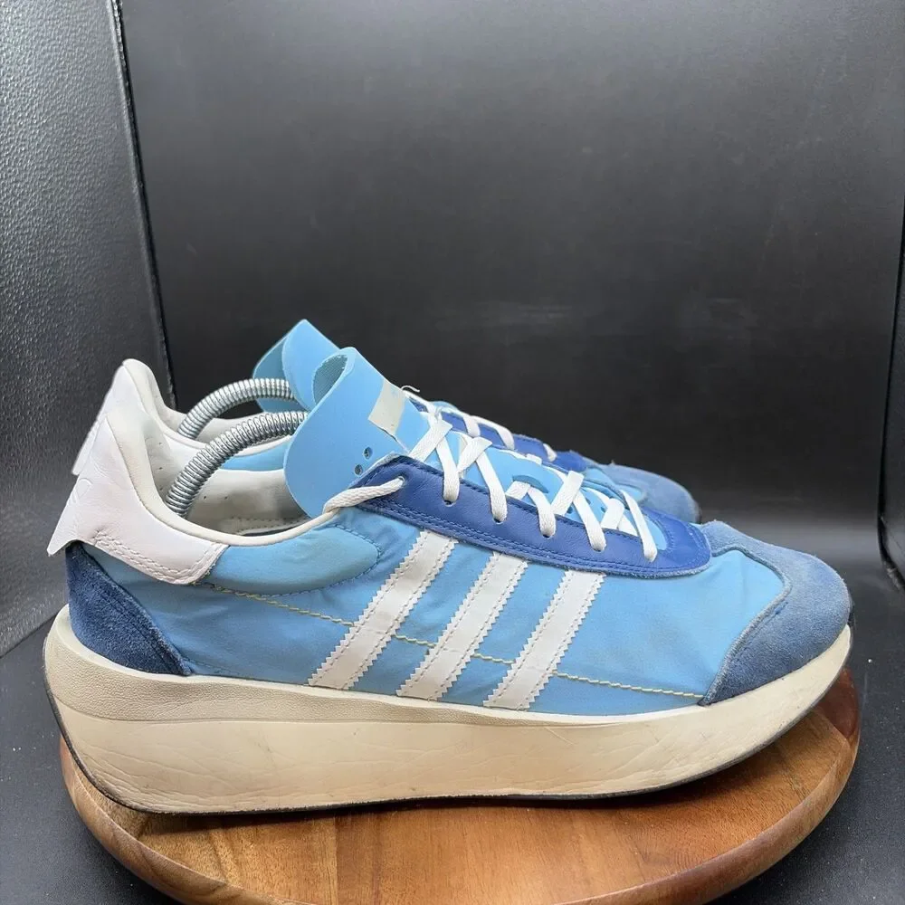 Adidas Country XLG Mens Size 11.5 Running Shoes Blue White Sneakers IE3232
